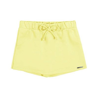 SHORTS-SAIA INFANTIL MENINA EM MOLETOM BÁSICO | ALAKAZOO (10 ANOS)