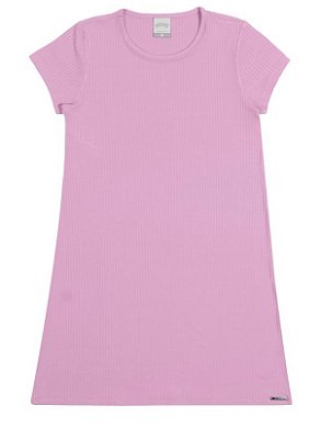 VESTIDO CURTO INFANTIL MENINA CANELADO BÁSICO | ALAKAZOO (6 A 16 ANOS)