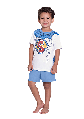 PIJAMA INFANTIL UNISSEX ESTAMPADO BRILHA NO ESCURO | ALAKAZOO (8 ANOS)