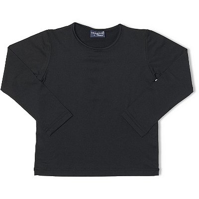 BLUSA TÉRMICA INFANTIL UNISSEX PRETO | VRASALON (3 A 12 ANOS) CATGORIA