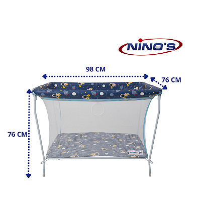 Berço Cercado Desmontável Chiqueirinho Astronauta Ninos