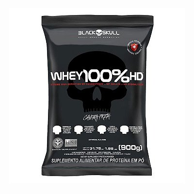 Whey 100% HD - 900g (Refil) | Black Skull