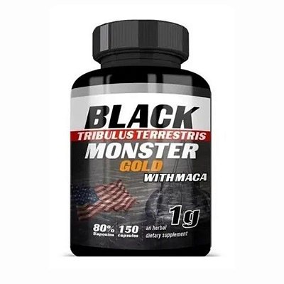 TRIBULUS TERRETRIS + Maca 1000 mg - 150 CAPS | BLACK MONSTER GOLD