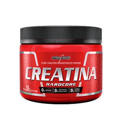 Creatina Hardcore 100% pura (pote) - 150 g | Integralmédica