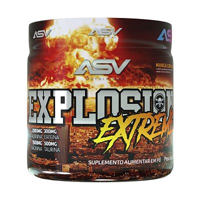 Pré-Treino Explosion Extreme 300g - O mais HARD do mercado! | ASV Nutrition