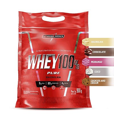 Whey 100% Pure Concentrado - 900 g (Refil) | Integralmedica