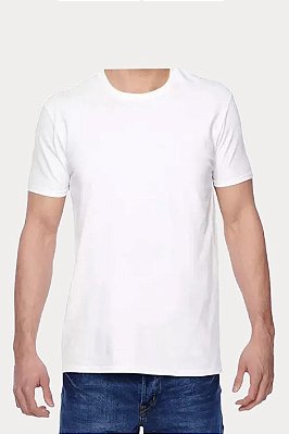Camiseta Sublimação Branca Masculina 100% Poliéster
