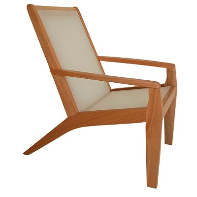 Cadeira de madeira / sling branca