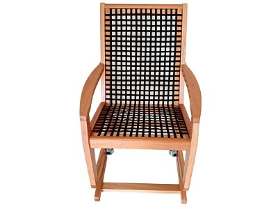 cadeira de balanço com molas corda náutica 16mm