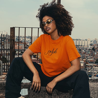 Mini Banner 2 - Estampa Laranja