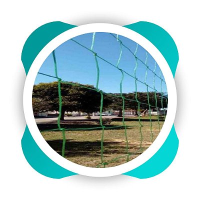 Rede de Proteção Esportiva Sob Medida para Lateral e Fundo de Quadra de Futsal,Campo Futebol e Society  Fio 4mm Malha 12cm Nylon