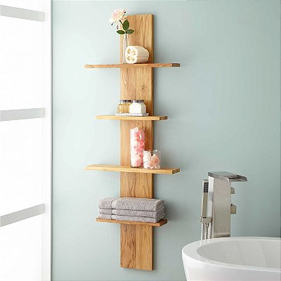 Prateleira vertical para banheiro ou cozinha - Opção de cores - 100% MDF