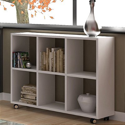 Organizador de Nichos de Madeira 100% MDF 18mm - BRANCO