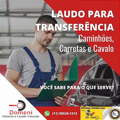 Vistoria de Transferência - Caminhões, Carretas e Cavalos