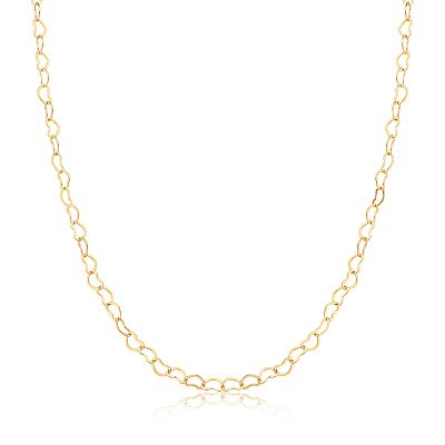 Colar longo corações