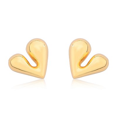 Brinco coração lovely