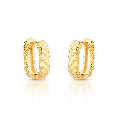 Brinco argola linhas