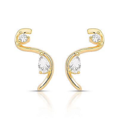 Brinco earcuff cristal
