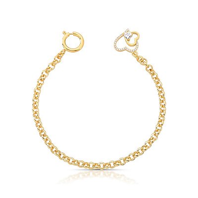 Pulseira ponta coração