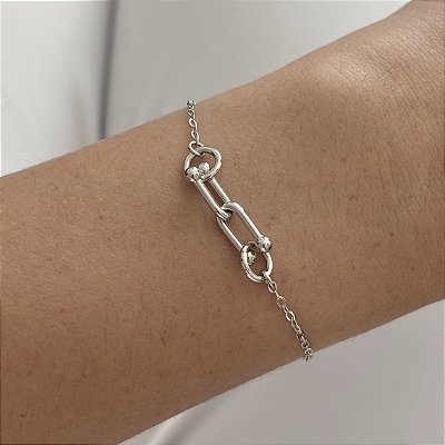 Pulseira elos duplos T