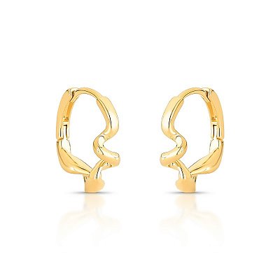 Brinco argola torcida