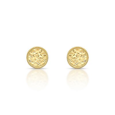 Brinco circular diamantado