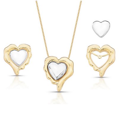 Conjunto coração sintonia