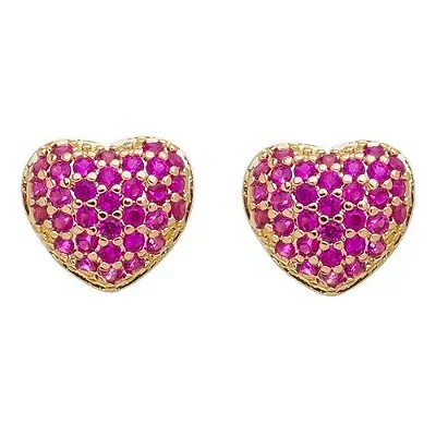 Brinco argola coração