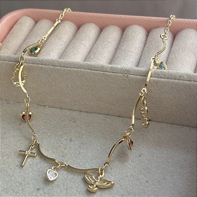 Colar pingentes diversos