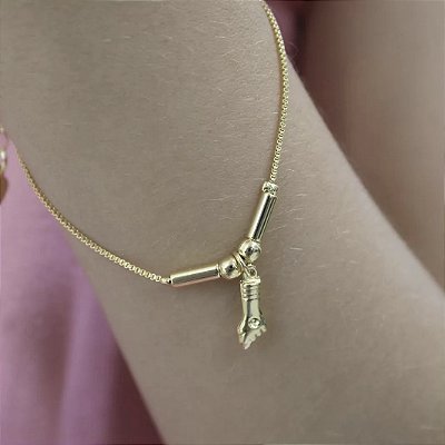 Pulseira infantil figa