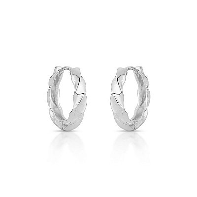 Brinco argola torcida