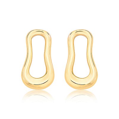 Brinco oval orgânico