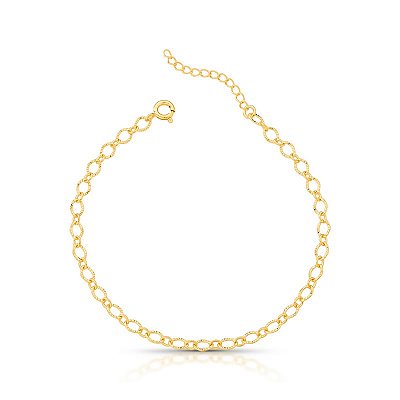 Pulseira elos trabalhado