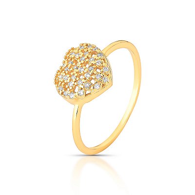 Anel coração carícia