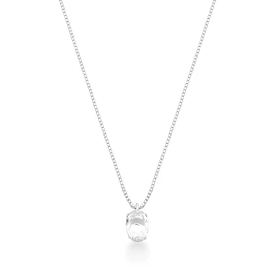 Colar ponto de luz oval