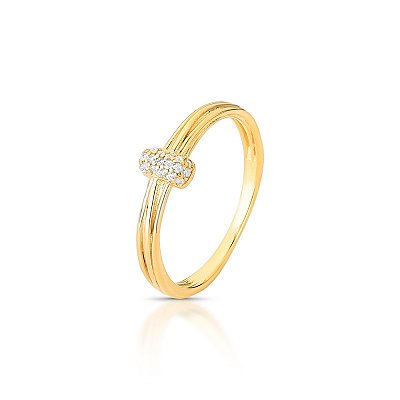 Anel ponto cristal