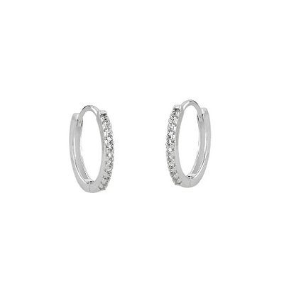 Brinco argola cristal