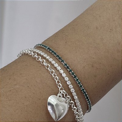 Pulseira riviera verde