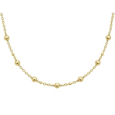 Colar choker esferas