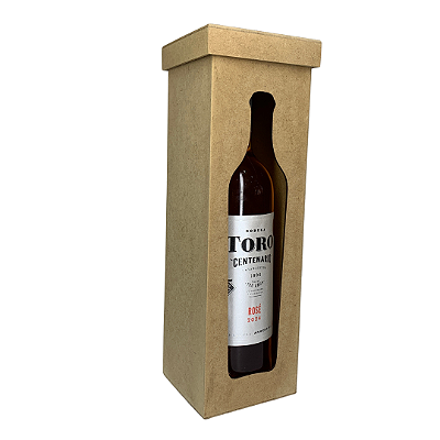 Caixa para Vinho MDF Vazada Recorte Garrafa
