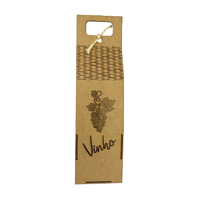 Caixa para Vinho Articulada MDF Uva