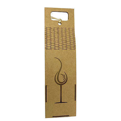 Caixa para Vinho Articulada MDF Taça