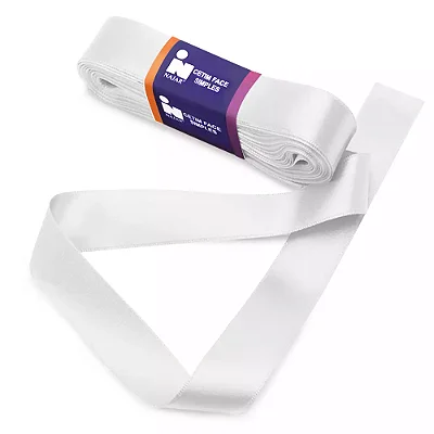 Fita de Cetim Najar Nº 5 C/10m x 22mm Cor 01 Branco