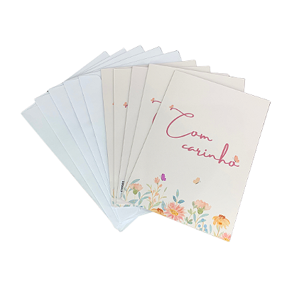 Cartão Comemorativo Aniversário 10x15cm Com Carinho C/5 unid