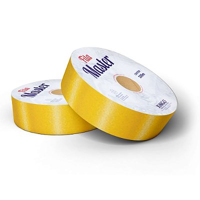 Fita Master Lisa Amarelo Ouro 32mm x 100m Xingó Embalagens
