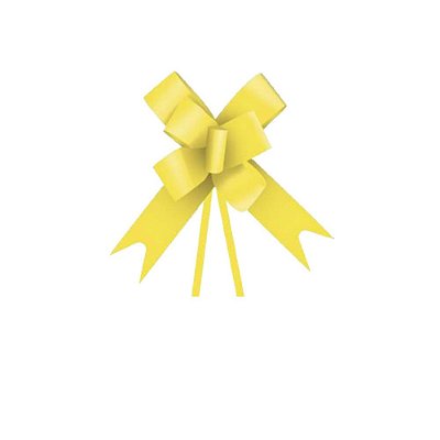 Laço Pronto Amarelo 30mm x 39cm C/10 un. Xingó Embalagens
