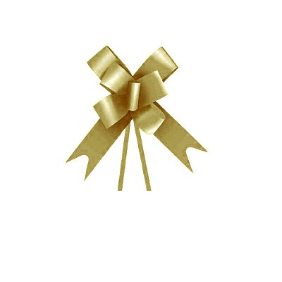Laço Pronto Ouro 30mm x 39cm C/10 un. Xingó Embalagens