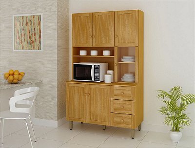 KIT VERONA MADEIRA MDF 1,20m COM TAMPO, COM PÉ.