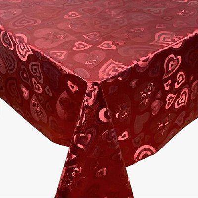 TOALHA METALIZADA VERMELHA/PRATA 1,37m LARGURA