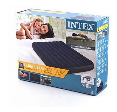 Colchão Inflável Intex Casal Dura Beam Standard Fiber Tech
